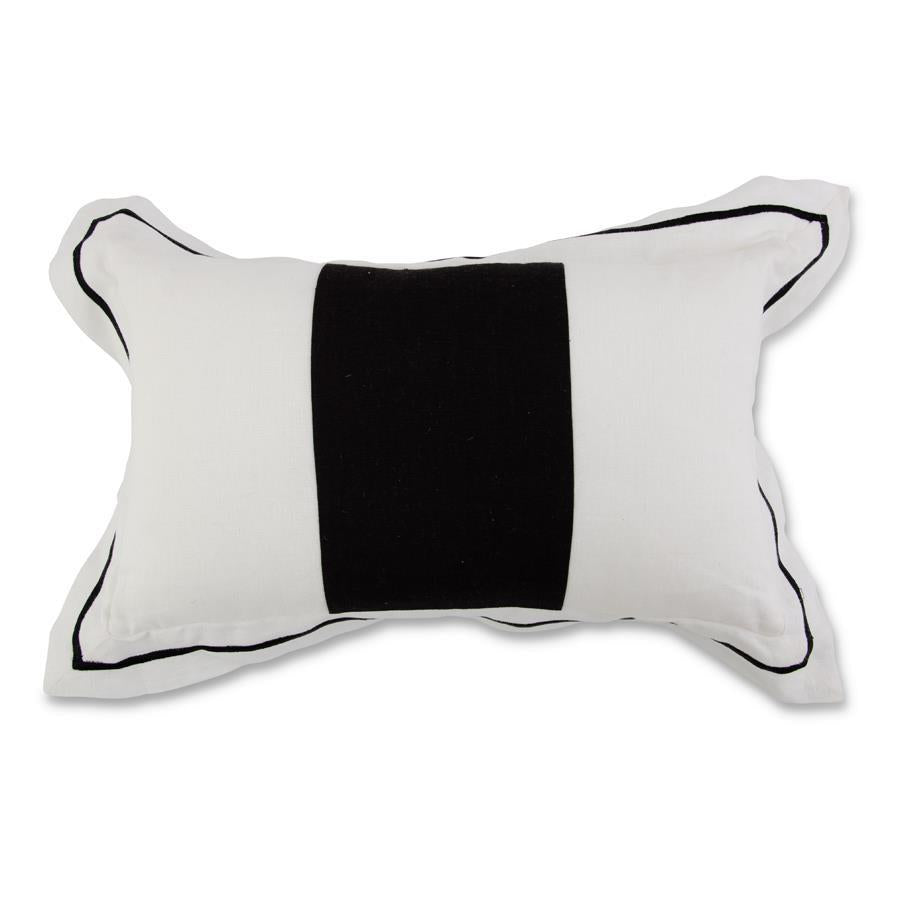 Linen with Black Stripe Pillow