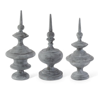 Gray Resin Finial, 3 Sizes