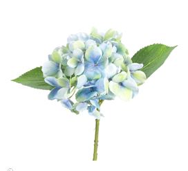 Blue Hydrangea Pick 10.5"