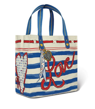 Brighton Striped Love Tote
