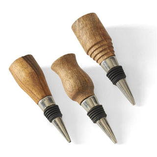 Mango Wood Bottle Stopper Assorted