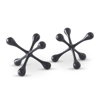 Black Metal Jacks Set of 2