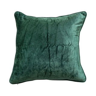 18" Square Cotton Blend Velvet Printed Pillow with Cranes zipper decorative