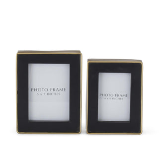 Gold & Black Metal Modern Photo Frame, 2 Sizes