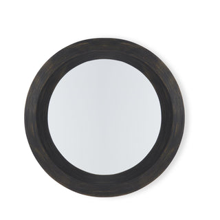 Black Bamboo Reed Mirror