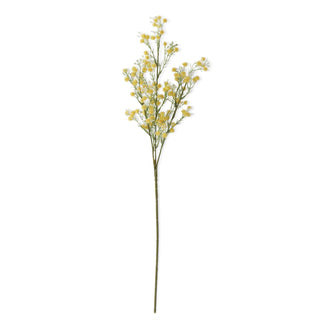 Yellow Baby's Breath & White Berry Spray