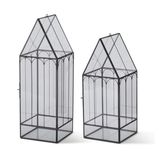 Brass & Glass House Terrarium Assorted