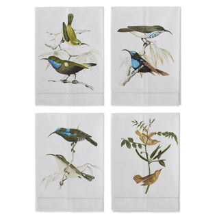 Bird Hand-Painted Guest Towel Assorted