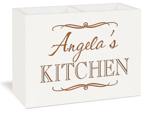 P. Graham Dunn White Utensil Holder