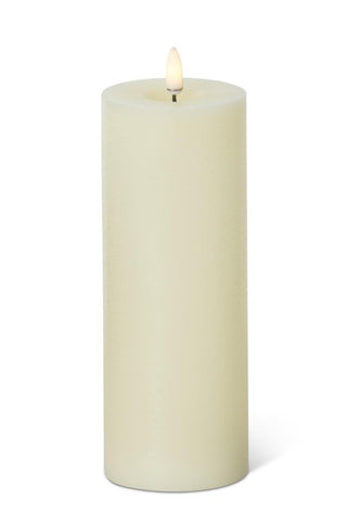 Cream On/Off Touch LED Pillar Candles with Timers Assorted