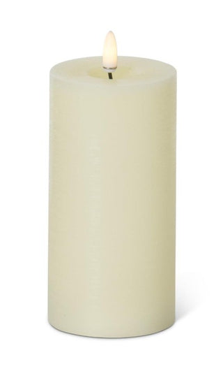 Cream On/Off Touch LED Pillar Candles with Timers Assorted