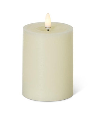 Cream On/Off Touch LED Pillar Candles with Timers Assorted