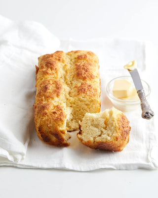 A package of Maison Zoe Ford Buttermilk Bread Mix, displaying the product name, a picture of buttermilk bread, and the net weight of 200g, finch and fennel 