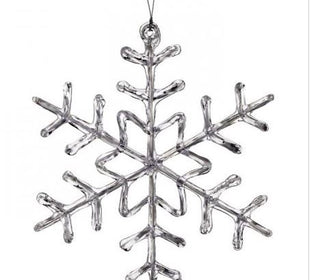 Clear Snowflake Ornament