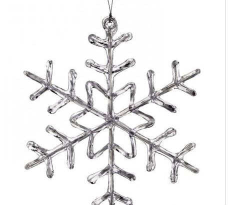 Clear Snowflake Ornament
