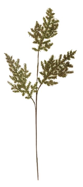 Flocked Fern & Moss Stem