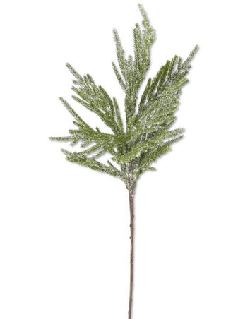 Glittered Icy Fir Pine Branch