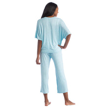 Load image into Gallery viewer, Softies Heather Glacier Dream V-Neck Capri Set
