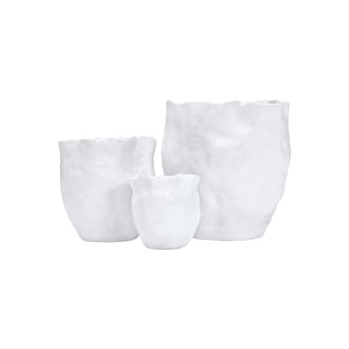 White Kasper Vase, 3 Sizes