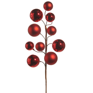 26" Red Ball Spray shiny and matte