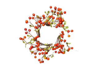 Orange Berry Candle Ring, Outdoor 3"