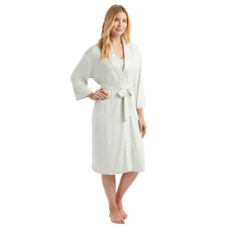 Softies Dream Shawl Collar Robe Sage