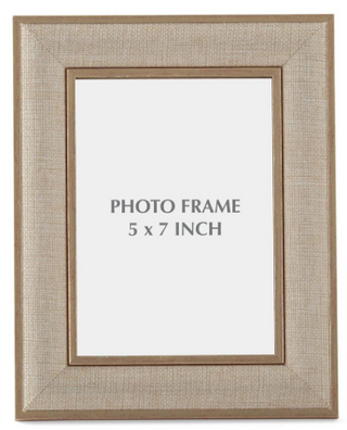 Gold Linen Photo Frames Assorted