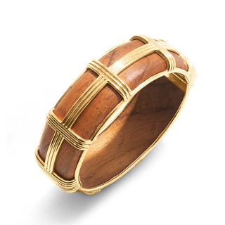 Capucine De Wulf Gaia Hinged Bangle - Teak