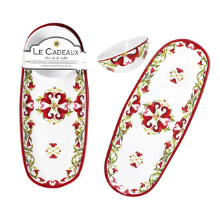Le Cadeaux Vischio Bowl & Tray Gift Set