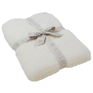 Softies Solid Rib Marshmallow Blanket Cloud