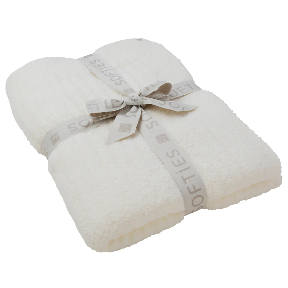 Softies Solid Rib Marshmallow Blanket Cloud