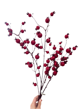 Matte Red Berry Bush