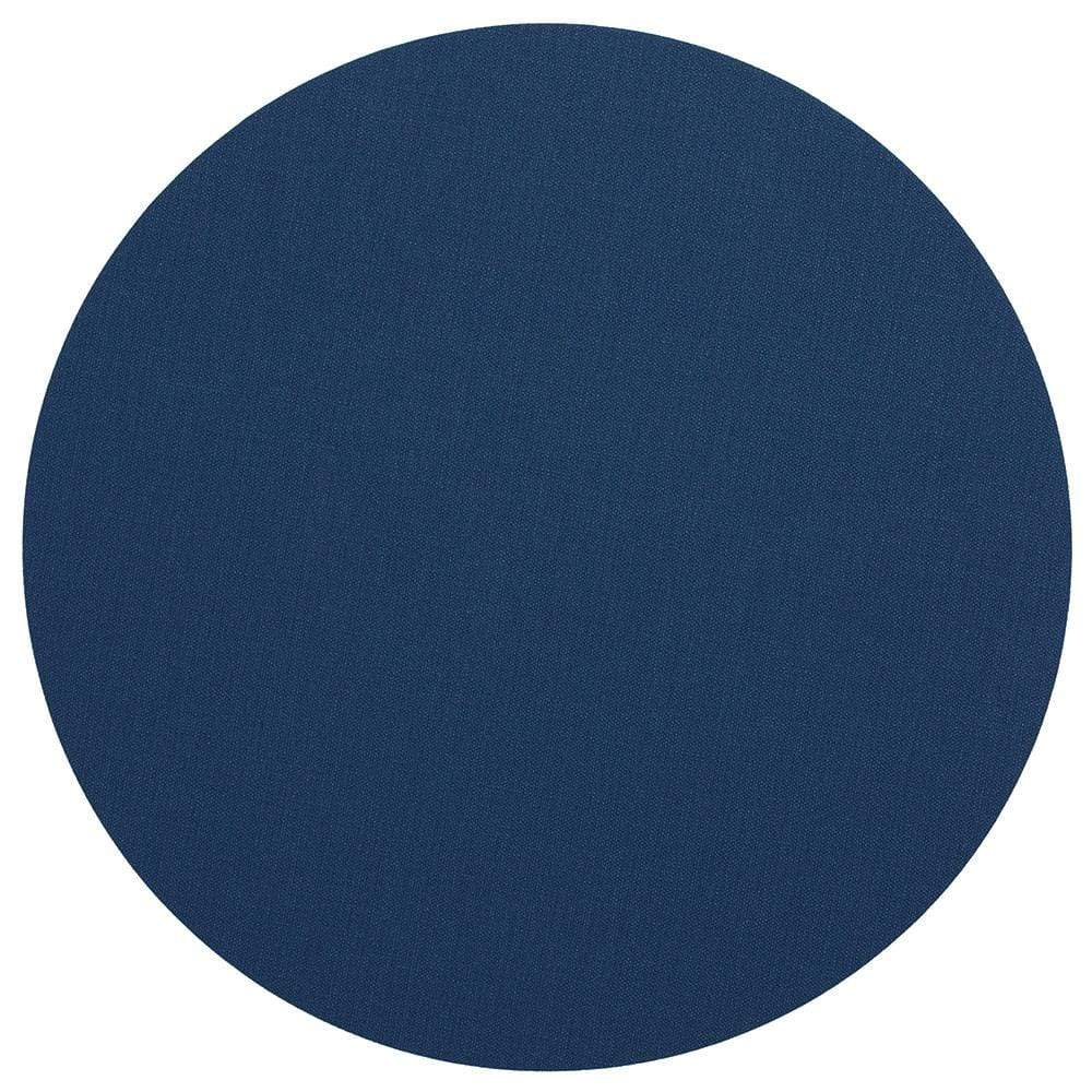 Felt-Backed Placemat Round Classic Canvas Navy