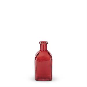 Red Glass Bottles Assorted