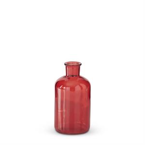 Red Glass Bottles Assorted