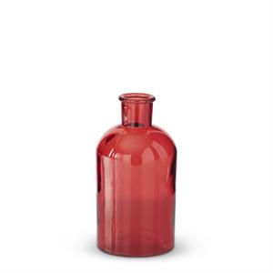 Red Glass Bottles Assorted