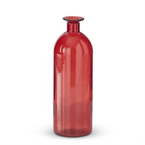 Red Glass Bottles Assorted
