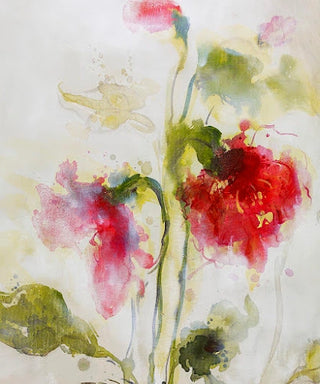 Soft Flowers 3 Canvas 8" X 10"