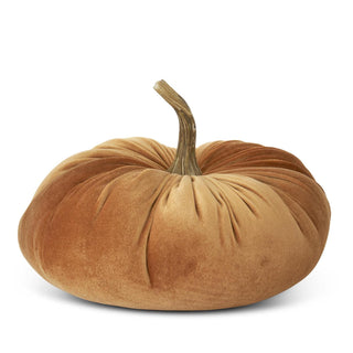 Orange Velvet Stuffed Pumpkin