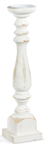 Distressed White Candle Holder Assorted