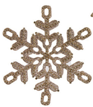 Gold Snowflake Ornament Assorted