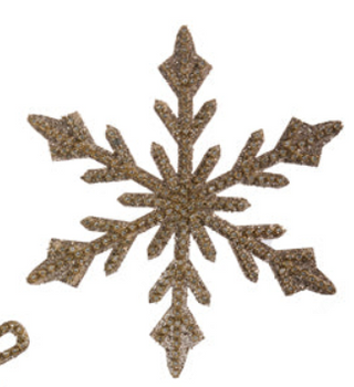 Gold Snowflake Ornament Assorted
