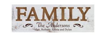 P. Graham Dunn Family engraved sign