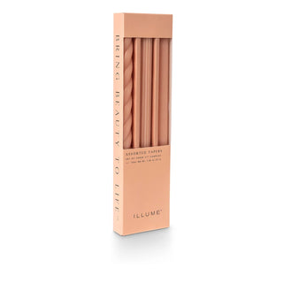 Peach Taper Candle Pack