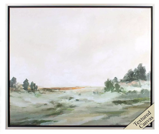 Green Landscape Framed Canvas