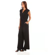 Load image into Gallery viewer, Karen Kane Sleeveless Travel Jersey Jumpsuit in Black
