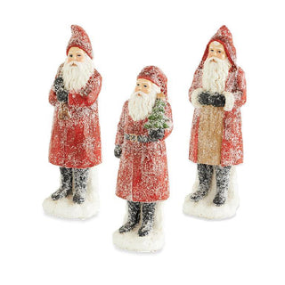 Sugared Santa Figurine Assorted