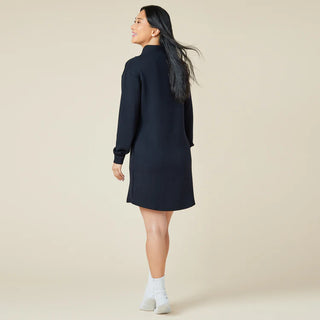 Softies DreamTech 35" 1/4 Zip Tunic Lounger in Black