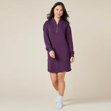 Load image into Gallery viewer, Softies DreamTech 35&quot; 1/4 Zip Tunic Lounger in Fig
