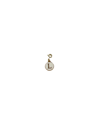 White Enamel Deluxe Clip Charm L